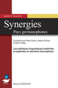 Cichon / Ehrhart / Stegu |  Synergies - Pays germanophones n° 5 (2012) | Buch |  Sack Fachmedien