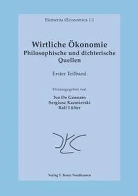 De Gennaro / Kazmierski / Lüfter |  Wirtliche Ökonomie | eBook | Sack Fachmedien
