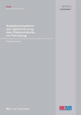 Lorenz | Assistenzsystem zur Optimierung des Sitzkomforts im Fahrzeug | Buch | 978-3-86955-894-3 | sack.de