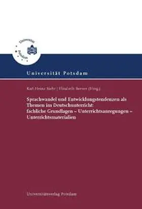 Siehr / Berner |  Sprachwandel und Entwicklungstendenzen als Themen im Deutschunterricht | Buch |  Sack Fachmedien