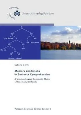 Gerth |  Memory limitations in sentence comprehension | Buch |  Sack Fachmedien