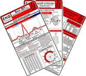 Hawelka Verlag | EKG Basic Set - PRO (3er Set) 2025 - Medizinische Taschen-Karte | Buch | 978-3-86957-405-9 | www.sack.de