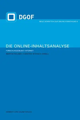 Welker / Wünsch |  Die Online-Inhaltsanalyse | eBook | Sack Fachmedien