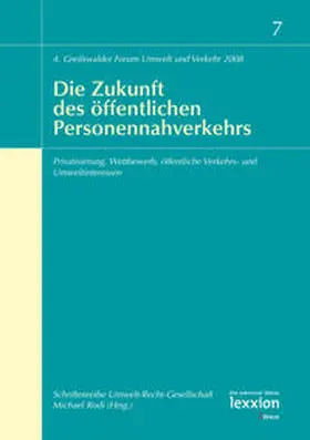 Rodi |  Die Zukunft des öffentlichen Personennahverkehrs | Buch |  Sack Fachmedien