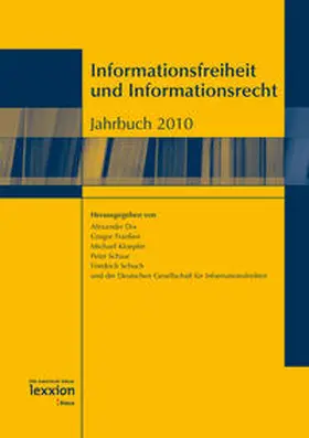 Dix / Franßen / Kloepfer |  Informationsfreiheit und Informationsrecht | eBook | Sack Fachmedien