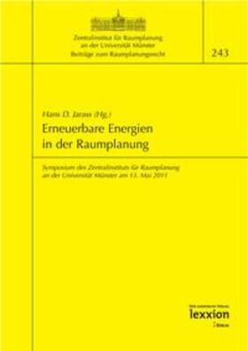 Jarass | Erneuerbare Energien in der Raumplanung | Buch | 978-3-86965-180-4 | sack.de