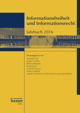 Dix / Franßen / Kloepfer | Informationsfreiheit und Informationsrecht | Buch | sack.de