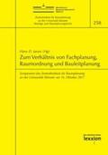 Jarass |  Zum Verhältnis von Fachplanung, Raumordnung und Bauleitplanung | Buch |  Sack Fachmedien