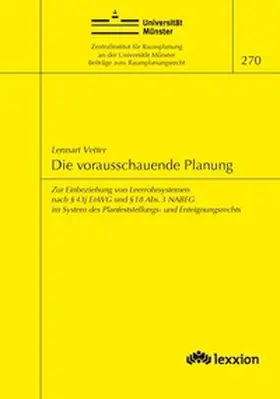 Vetter | Die vorausschauende Planung | Buch | 978-3-86965-426-3 | www.sack.de