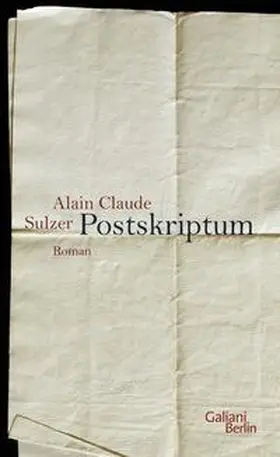 Sulzer | Postskriptum | Buch | 978-3-86971-115-7 | www.sack.de