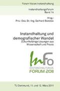 Bandow |  InFo 2011 Instandhaltung und demografischer Wandel - Zukunftsfähige Lösungen aus Wissenschaft und Praxis | Buch |  Sack Fachmedien