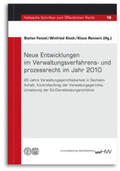 Fenzel / Kluth / Rennert |  Neue Entwicklungen im Verwaltungsverfahrens- und prozessrecht im Jahr 2010 | Buch |  Sack Fachmedien
