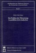 Abel |  Das Problem der Übersetzung - Le problème de la traduction | Buch |  Sack Fachmedien