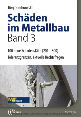 Dombrowski |  Schäden im Metallbau Bd 3 - E-Book (PDF) | eBook | Sack Fachmedien