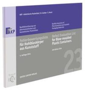 Carbow / Horst / pharmazeutischer Firmen |  Carbow, B: Fehlerbewertungsliste für Hohlblaskörper aus Kuns | Buch |  Sack Fachmedien