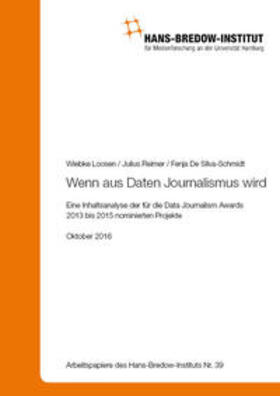 Loosen / Reimer |  Wenn aus Daten Journalismus wird | Buch |  Sack Fachmedien