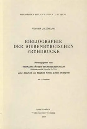 Jugareanu / Soltesz-Juhasz |  Bibliographie der siebenbürgischen Frühdrucke | Buch |  Sack Fachmedien