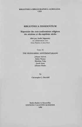 Burchill |  Bibliotheca Dissidentium XI | Buch |  Sack Fachmedien