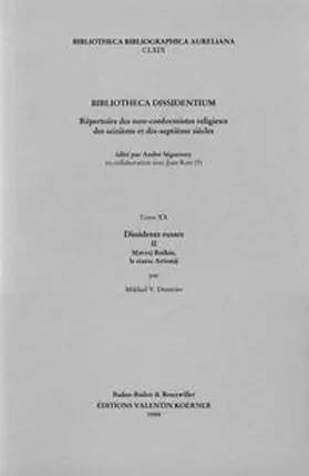 Káldos / Balázs |  Bibliotheca Dissidentium XV | Buch |  Sack Fachmedien