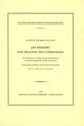 Tschira-van Oyen |  Jan Baegert, der Meister von Cappenberg | Buch |  Sack Fachmedien