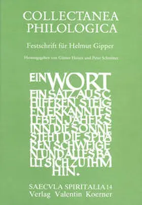 Heintz / Schmitter |  Collectanea Philologica | Buch |  Sack Fachmedien