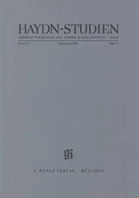 Raab |  Haydn-Studien. Veröffentlichungen des Joseph Haydn-Instituts Köln. Band VIII, Heft 2, Dezember 2001 | Buch |  Sack Fachmedien
