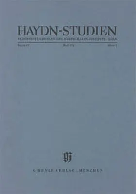 Marx / Walter / Gerlach |  Haydn-Studien. Veröffentlichungen des Joseph Haydn-Instituts Köln. Band IV, Heft1, Mai 1976 | Buch |  Sack Fachmedien