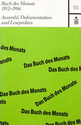 Magistrat d. Stadt Darmstadt |  Buch des Monats 1952-1986 | Buch |  Sack Fachmedien