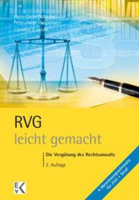 Leicht / Schwind / Hauptmann |  RVG  - leicht gemacht | Buch |  Sack Fachmedien