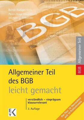 Kern / Hauptmann / Schneider |  Schneider, M: AT/BGB leicht gemacht | Buch |  Sack Fachmedien