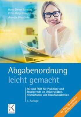 Warsönke / Schwind / Hauptmann | Abgabenordnung leicht gemacht | Buch | 978-3-87440-373-3 | sack.de
