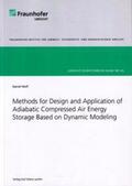 Wolf |  Methods for Design and Application of Adiabatic Conpressed Air Energy | Buch |  Sack Fachmedien