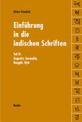 Friedrich |  Einführung in die indischen Schriften 2 | Buch |  Sack Fachmedien