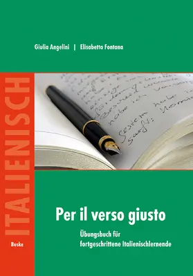 Angelini / Fontana |  Per il verso giusto | Buch |  Sack Fachmedien