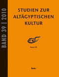 Kahl / Kloth |  Studien zur Altägyptischen Kultur Band 39 | Buch |  Sack Fachmedien