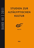 Kahl / Kloth |  Studien zur Altägyptischen Kultur Band 40 | Buch |  Sack Fachmedien