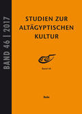 Kahl / Kloth |  Studien zur Altägyptischen Kultur Bd. 46 (2017) | Buch |  Sack Fachmedien