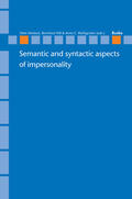 Herbeck / Pöll / Wolfsgruber |  Semantic and syntactic aspects of impersonality | Buch |  Sack Fachmedien