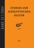 Altenmüller / Kloth |  Studien zur Altägyptischen Kultur Band 32 | eBook | Sack Fachmedien