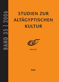Altenmüller / Kloth |  Studien zur Altägyptischen Kultur Band 35 | eBook | Sack Fachmedien
