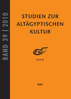 Kahl / Kloth |  Studien zur Altägyptischen Kultur Band 39 | eBook | Sack Fachmedien