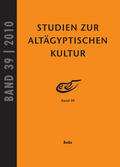 Kahl / Kloth |  Studien zur Altägyptischen Kultur Band 39 | eBook | Sack Fachmedien