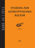 Kahl / Kloth |  Studien zur Altägyptischen Kultur Bd. 44 (2015) | eBook | Sack Fachmedien