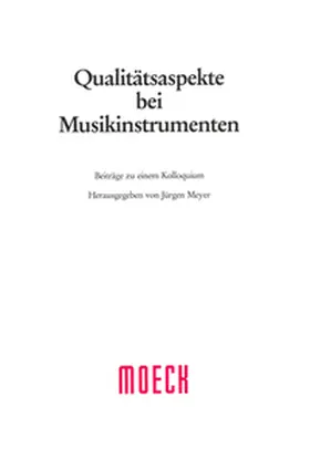 Meyer / Terhardt / Wogram |  Qualitätsaspekte bei Musikinstrumenten | Buch |  Sack Fachmedien