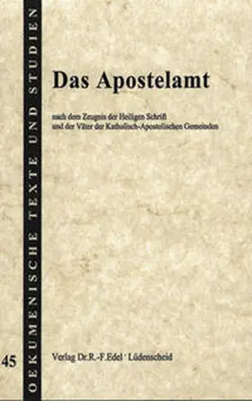 Edel |  Das Apostelamt | Buch |  Sack Fachmedien