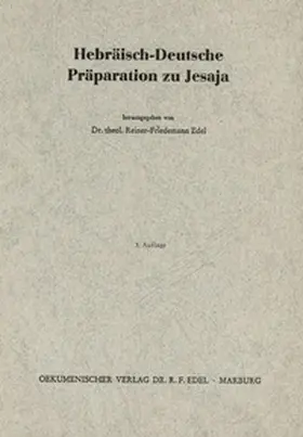 Edel |  Hebräisch-Deutsche Präparation zu Jesaia | Buch |  Sack Fachmedien