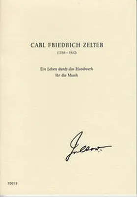 Taubert |  Carl Friedrich Zelter (1758-1823) | Buch |  Sack Fachmedien