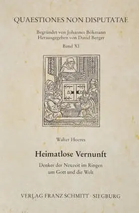 Hoeres |  Heimatlose Vernunft | Buch |  Sack Fachmedien