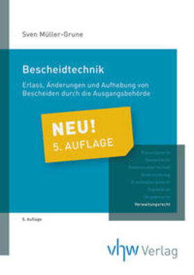 Müller-Grune |  Bescheidtechnik | Buch |  Sack Fachmedien