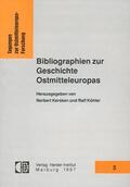 Kersken / Köhler |  Bibliographien zur Geschichte Ostmitteleuropas | Buch |  Sack Fachmedien